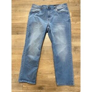 The Perfect Jean NYC SLIM THICK Cowboy Tinted Mens 38X28 Blue Denim Jeans TPJ